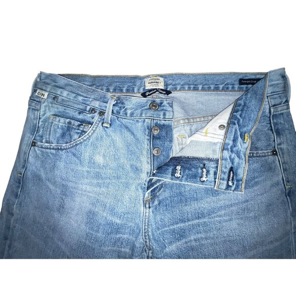 Citizens of Humanity COH EMERSON SLIM BOYFRIEND Crop Button Fly Jeans 34 Waist - Picture 2 of 9
